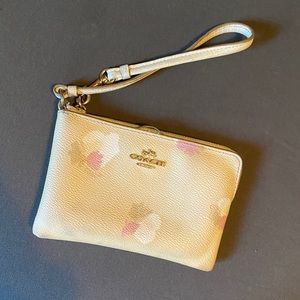 Flower Coach wristlet
